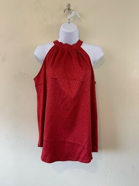 NWT BTFBM Halter-Neck Red Sleeveless Blouse